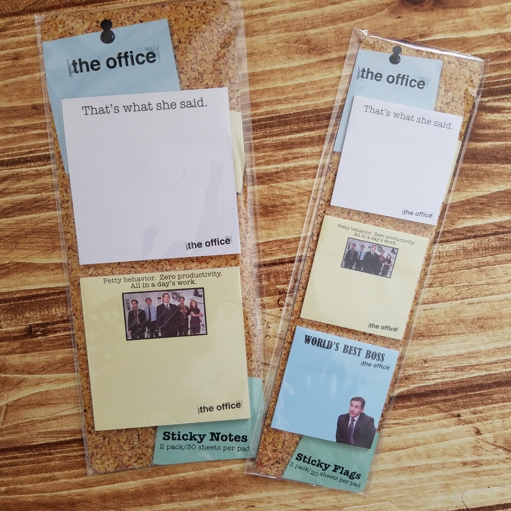NBC The Office Sticky Notes & Sticky Flags Set Universal Michael Scott Funny